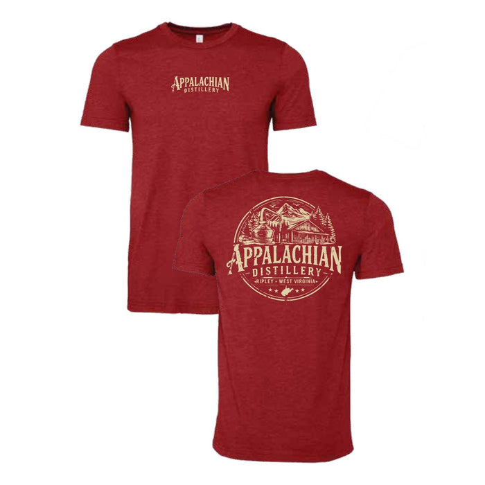 Circle Building Distressed T-Shirt